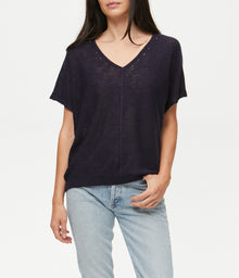 Nina V-Neck Sweater Top | Admiral