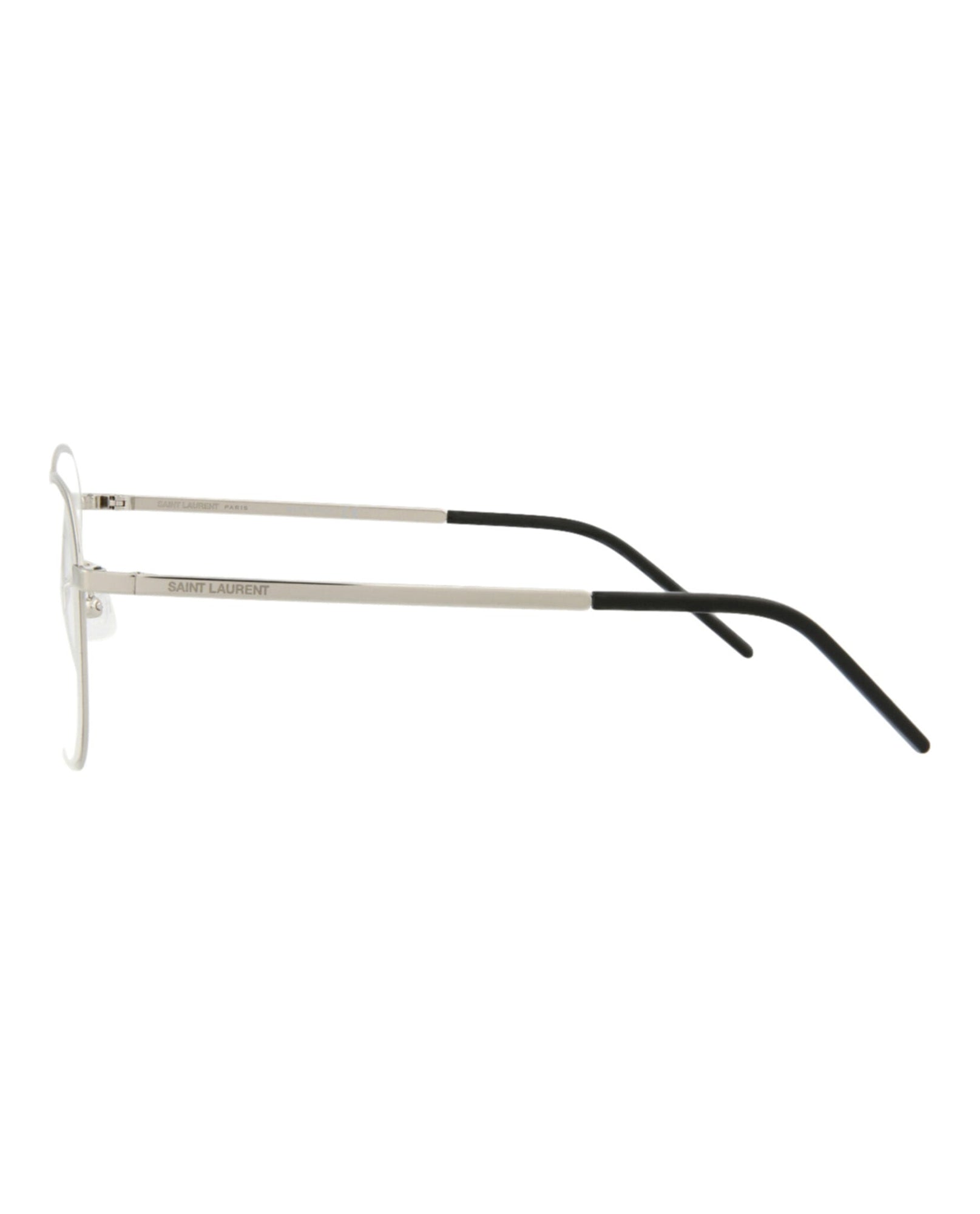 Saint Laurent Round Metal Optical Frames | Silver