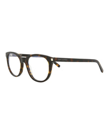 Saint Laurent Round Acetate Optical Frames | Havana