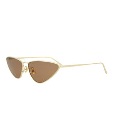 Saint Laurent Cat Eye Metal Sunglasses | Gold