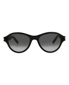 Saint Laurent Round Acetate Sunglasses | Black