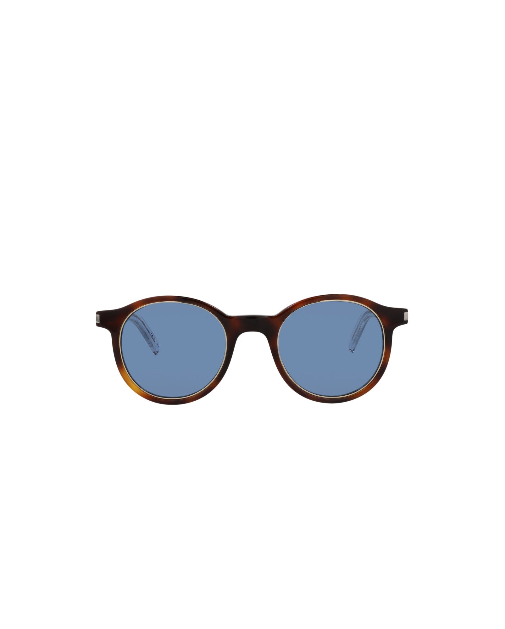 Saint Laurent Round Acetate Sunglasses | Havana