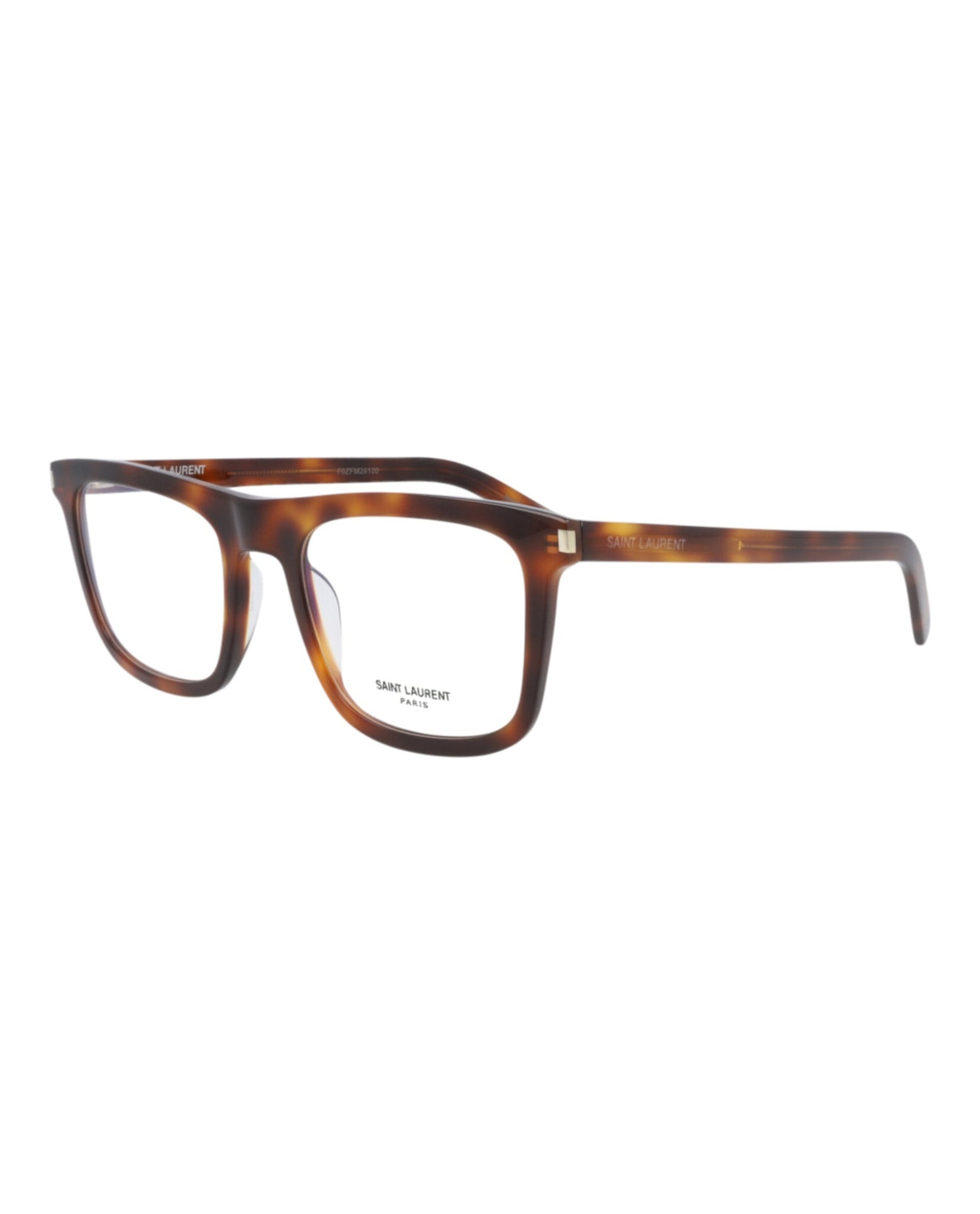 Saint Laurent Square Acetate Optical Frames | Havana