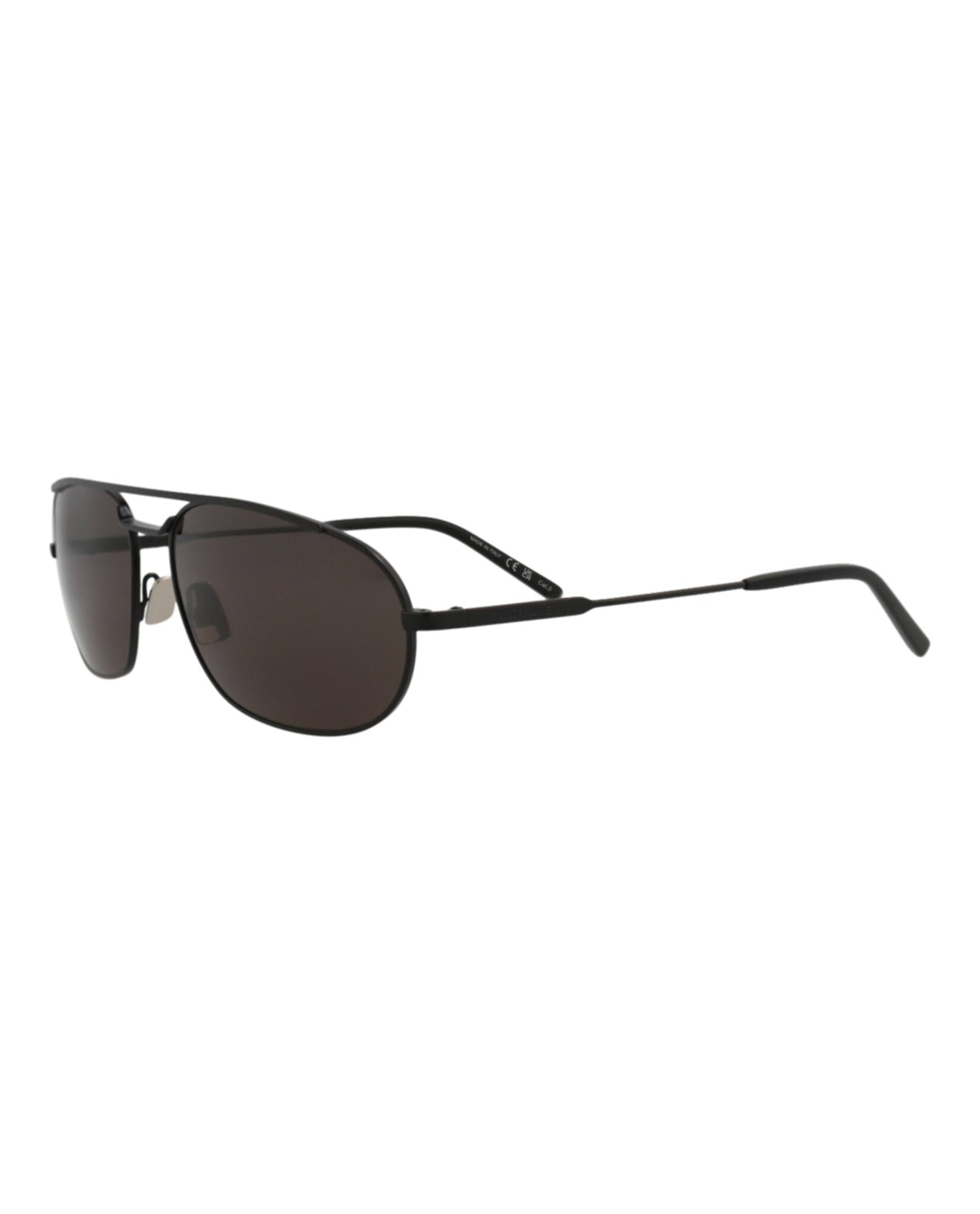 Saint Laurent Round Metal Sunglasses | Black