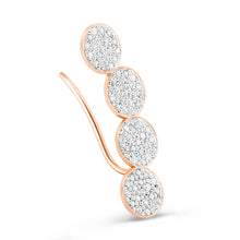 Mini Ever Solo Left Diamond Arc Earring | 18K Rose Gold