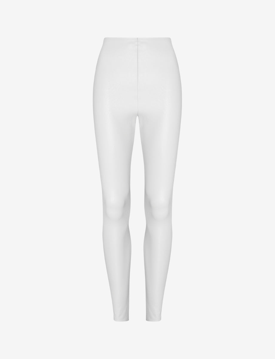 Faux Leather Legging::White::Main