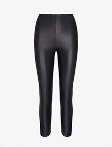 7/8 Faux Leather Legging::Black::Main