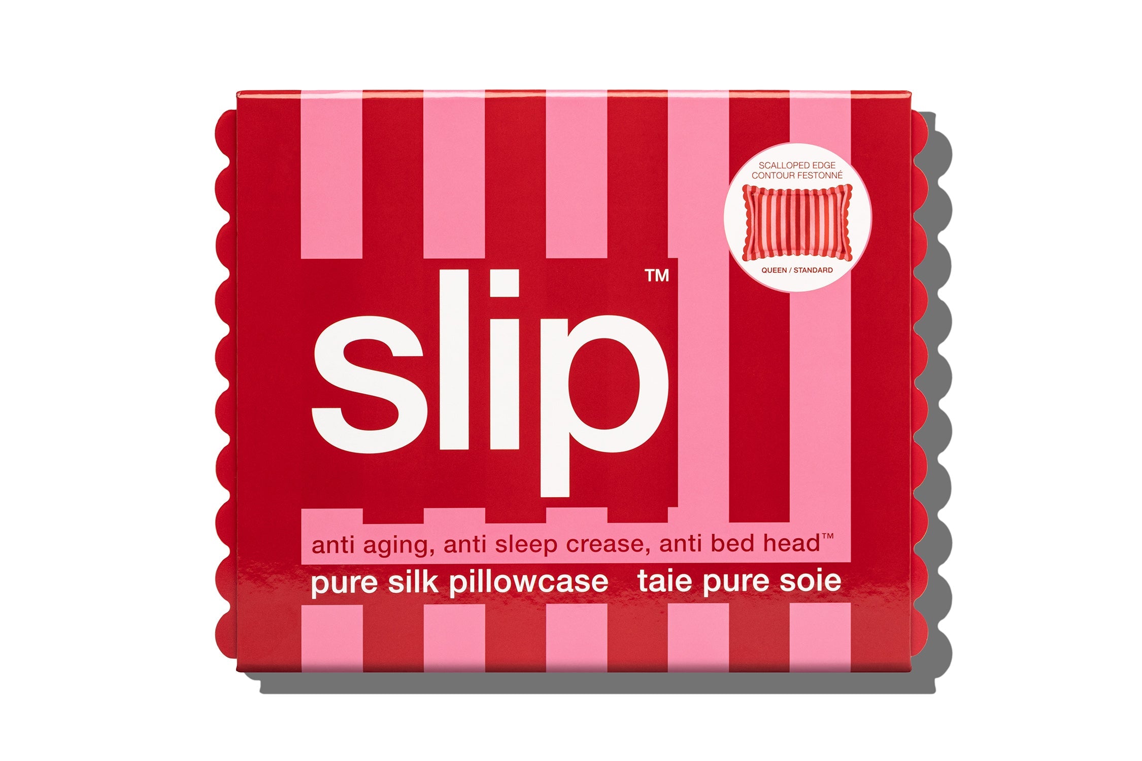 Queen Zippered Pillowcase with Scalloped Edge | Sunshade