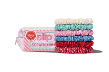 High Tide Skinny Scrunchies with Complimentary Pouch | Multi | Set of 7