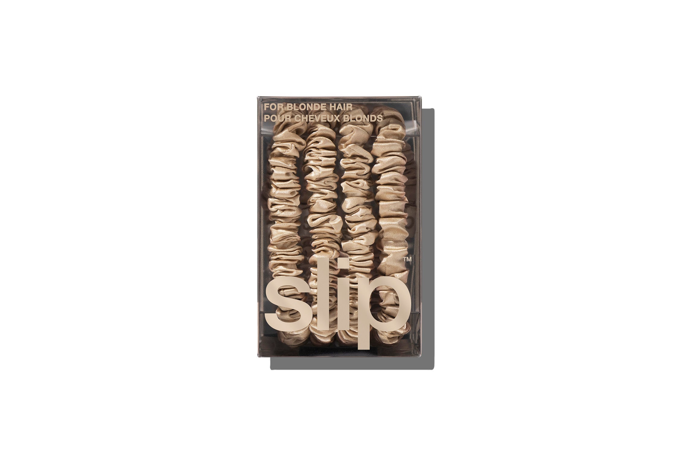 Back to Basics Skinny Scrunchies | Blonde | Set of 4