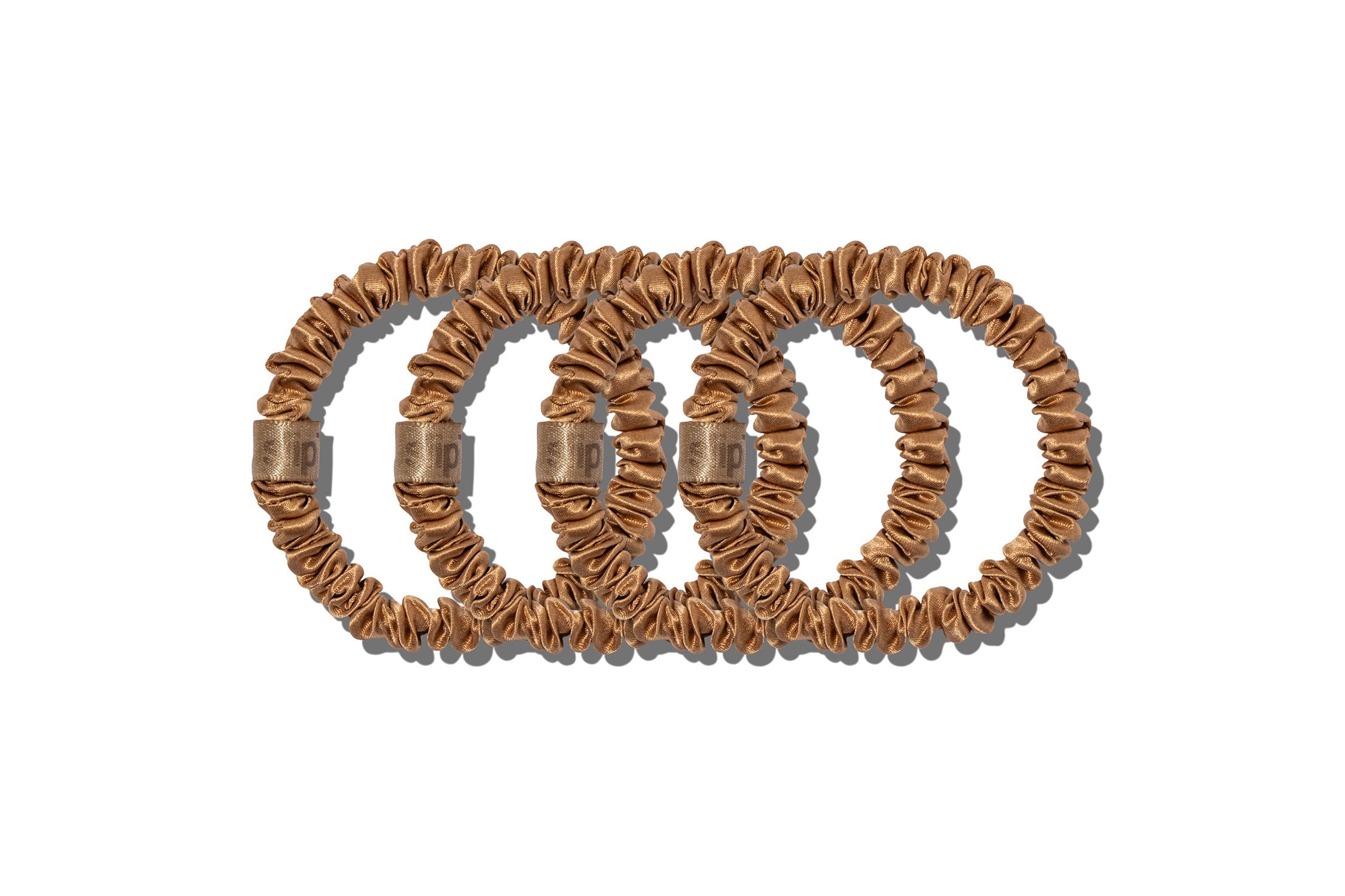 Back to Basics Skinny Scrunchies | Copper | Set of 4
