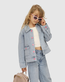 Kids | Sweet Like Me Denim Jacket | Stonewash
