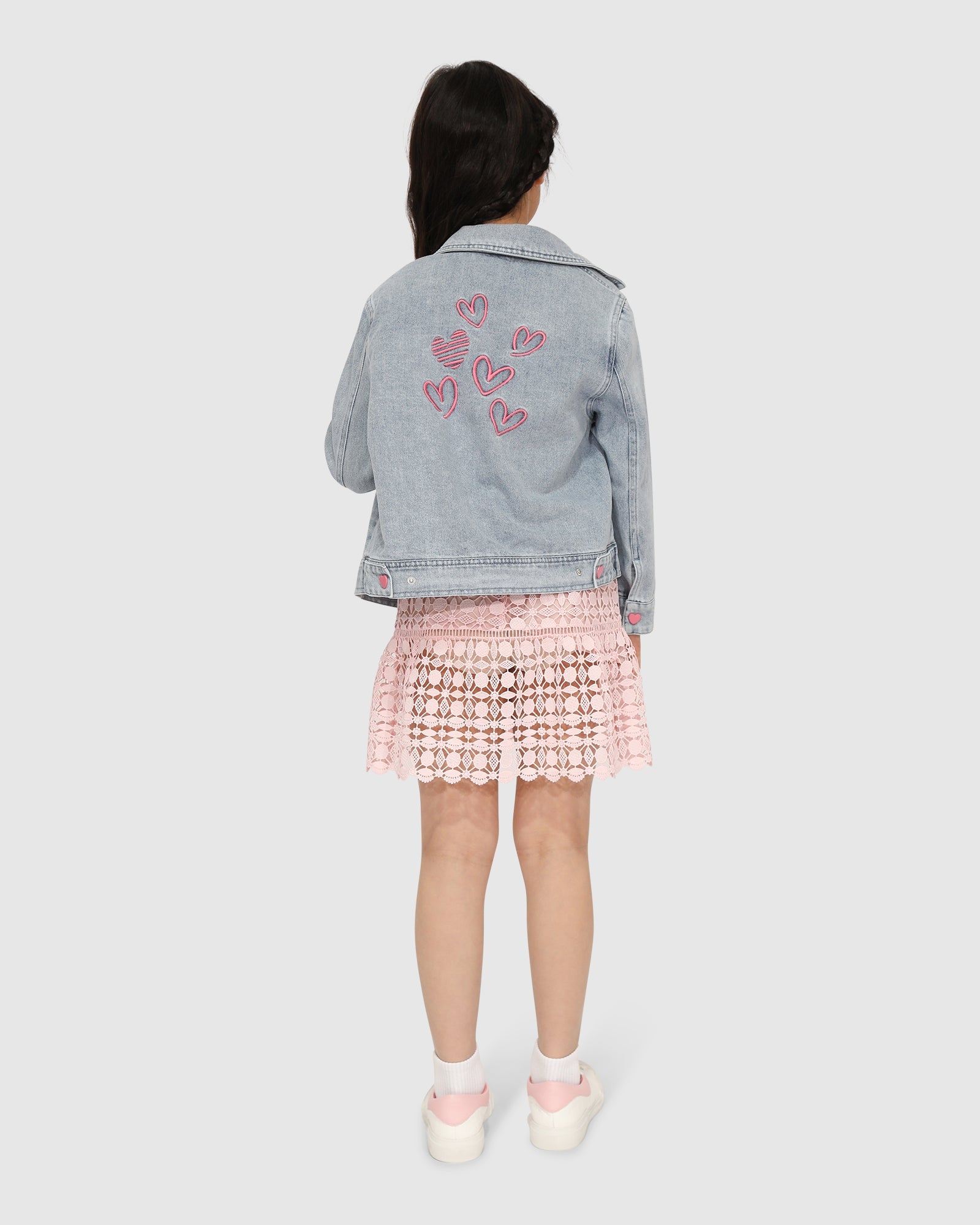 Kids | Sweet Like Me Denim Jacket | Stonewash