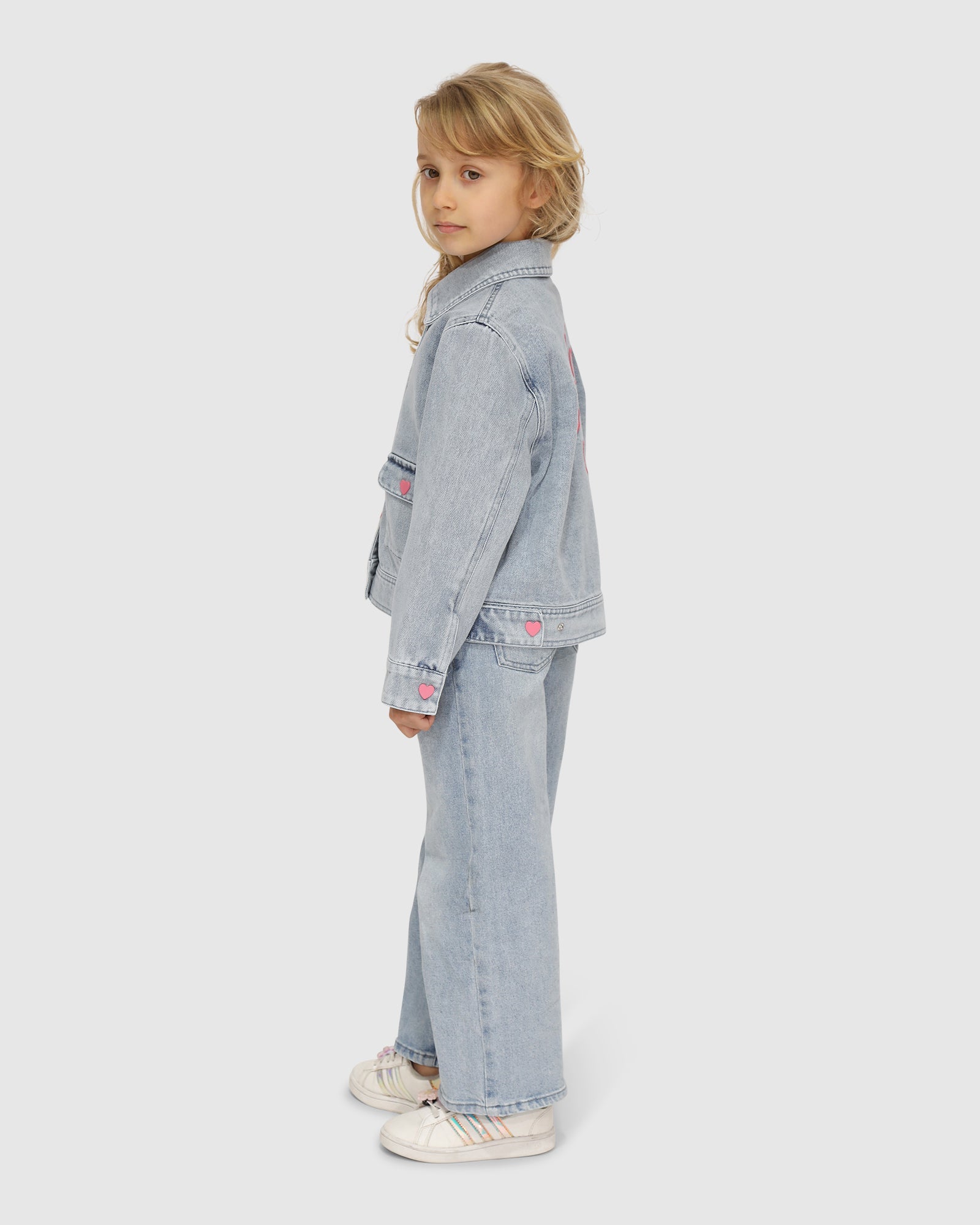 Kids | Sweet Like Me Denim Jacket | Stonewash