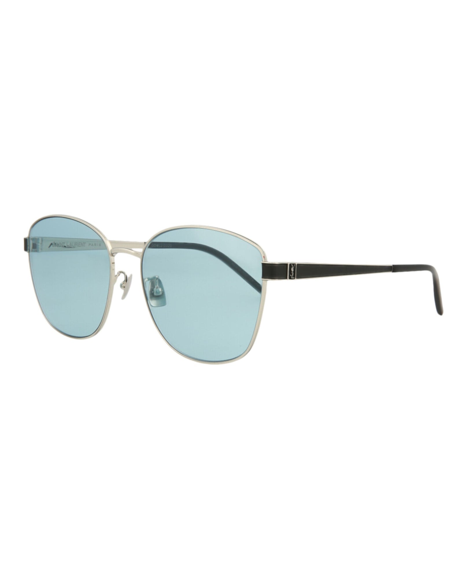 Saint Laurent Square Metal Sunglasses | SILVER