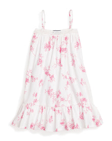 Girl's Twill Lily Nightgown | English Rose Floral