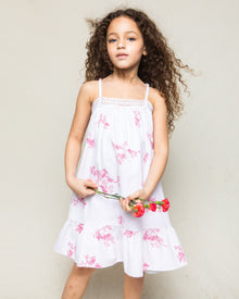 Girl's Twill Lily Nightgown | English Rose Floral