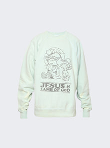 Men | Saint Mxxxxxx | Jesus Sweatshirt | Blue