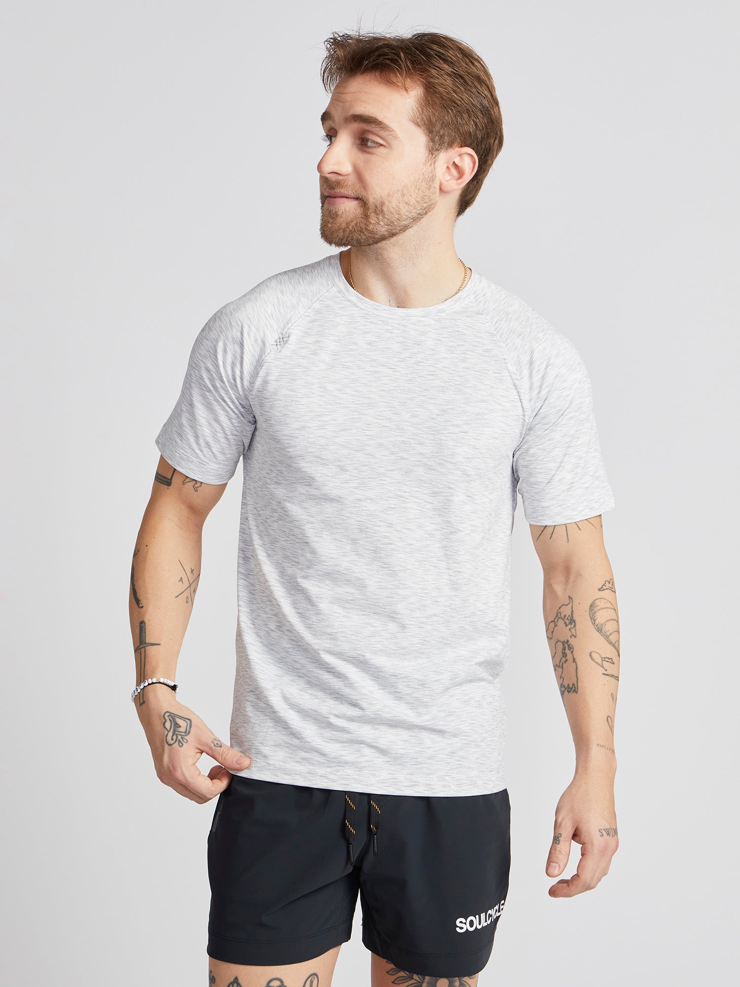 Men | Rhone | Reign Short Sleeve | Dark Heather Grey