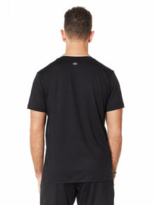 Alo | Conquer Reform Crewneck Short Sleeve | Black