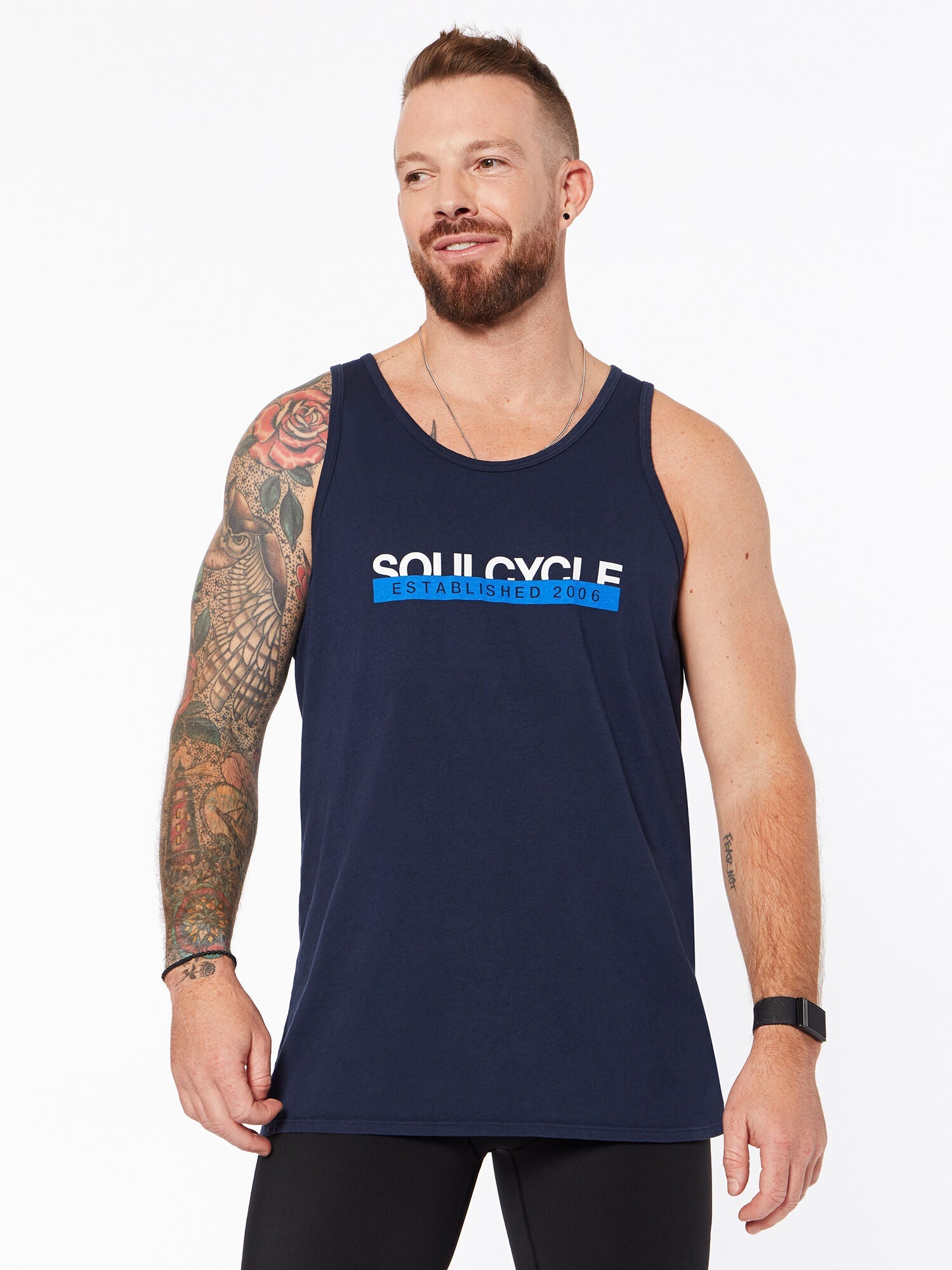Men | Soul by SoulCycle | Jax Tank Navy | Navy