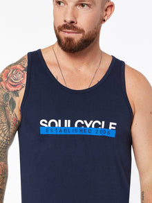 Men | Soul by SoulCycle | Jax Tank Navy | Navy