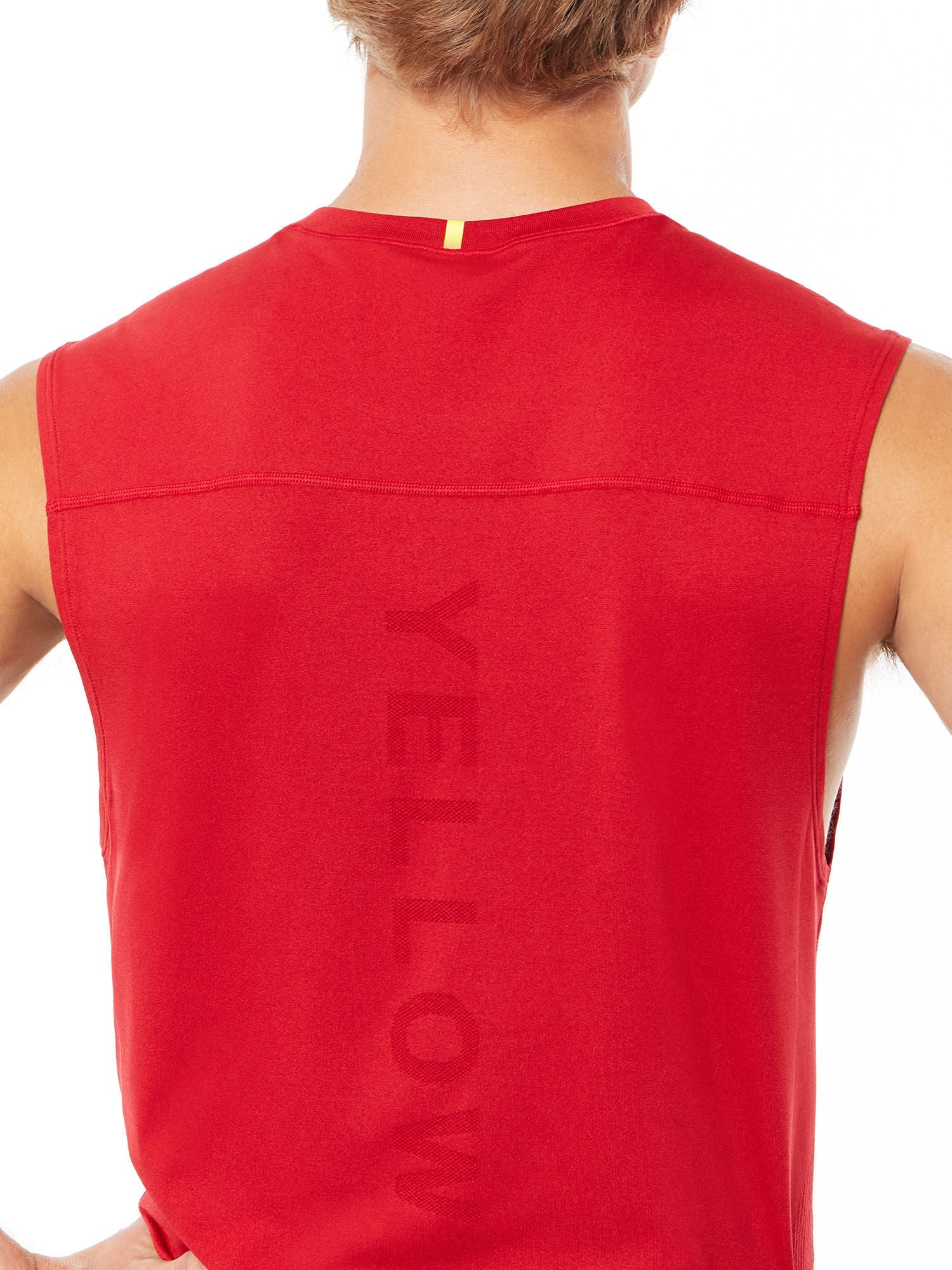 Men | Yellow by SoulCycle | Breeze Seamless Tank Scooter Red | Red
