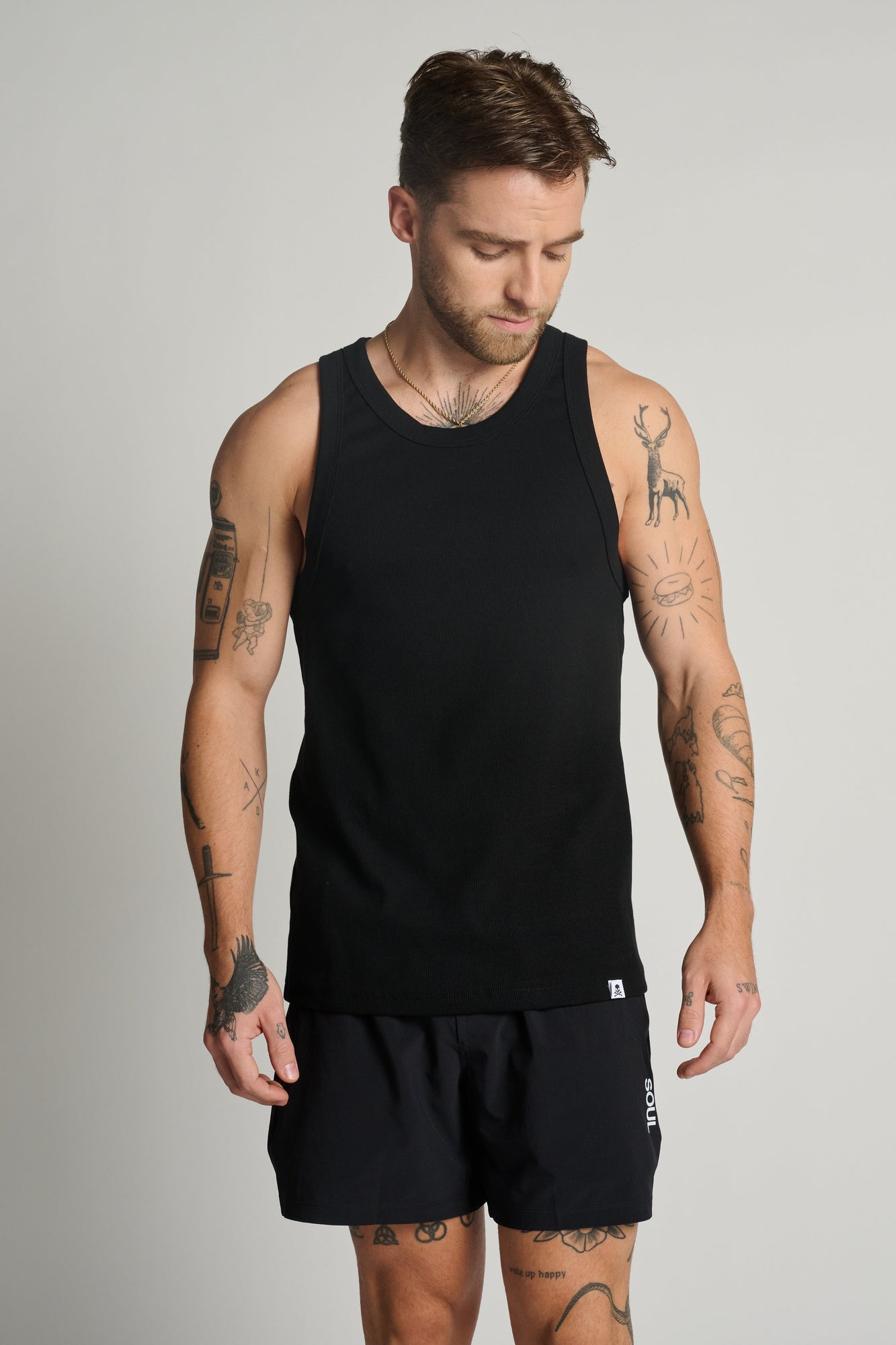 Soul by SoulCycle | Men'S Ribbed Tank | Black
