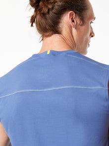 Men | Yellow by SoulCycle | Propel Tank Bijou Blue | Blue