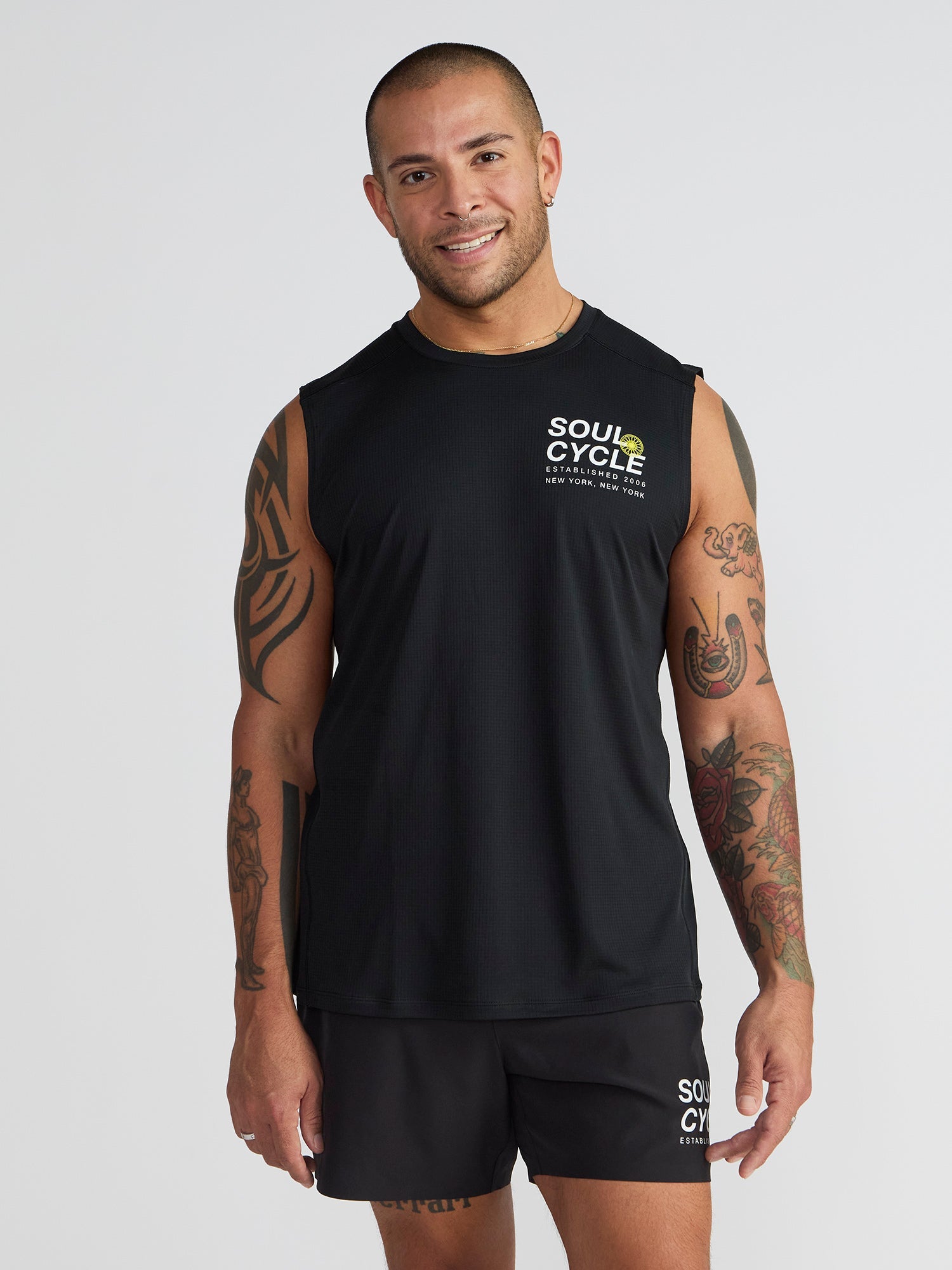 Men | Soul by SoulCycle | Propel Tank | Black