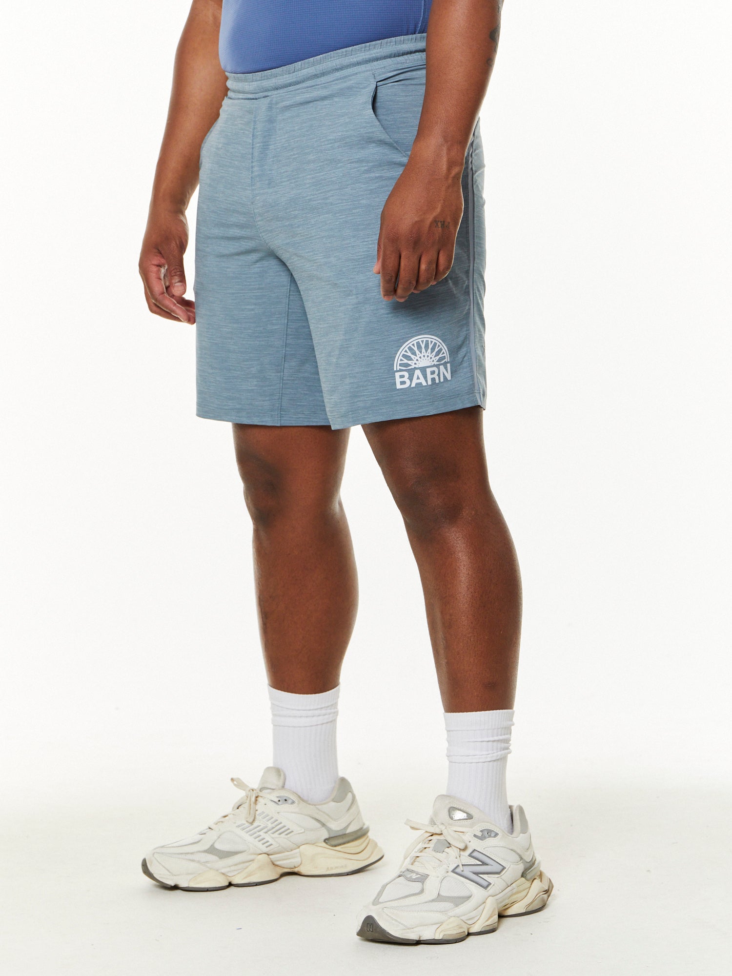 Lululemon | 9" Pace Breaker Short | Heather Allover Chambray Blue