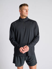 Men | Rhone | Rise 1/4 Zip | Black