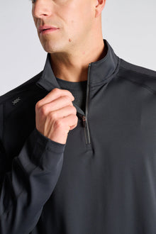 Men | Rhone | Rise 1/4 Zip | Black