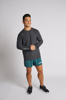 Men | Rhone | Reign Long Sleeve | Black Heather