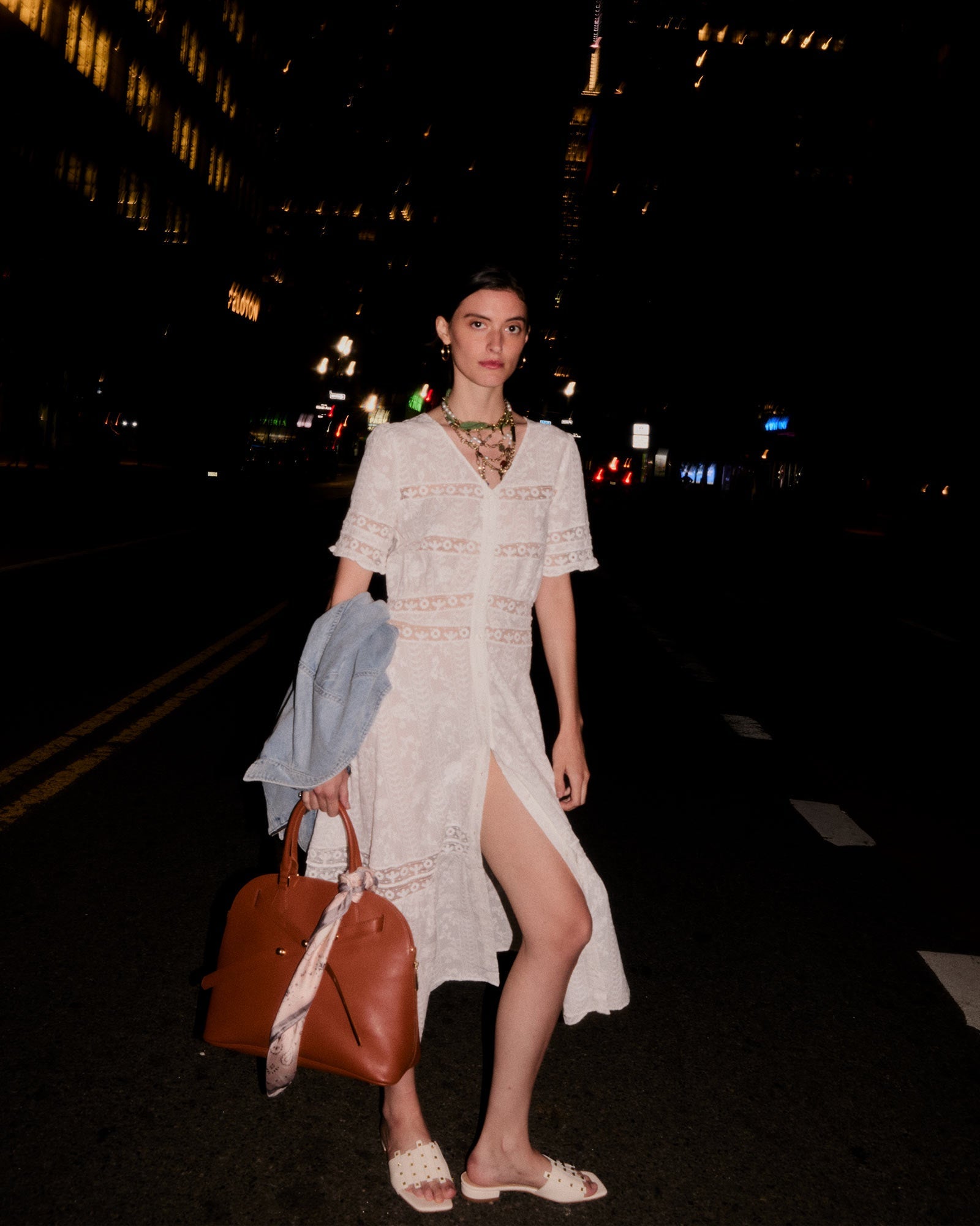 Women | Summer Breeze Lace Midi Dress | White