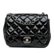 Chanel | Pre-Owned Mini Square Classic Patent Single Flap - II | Black