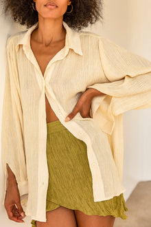 Havana Button Up Blouse | Cream