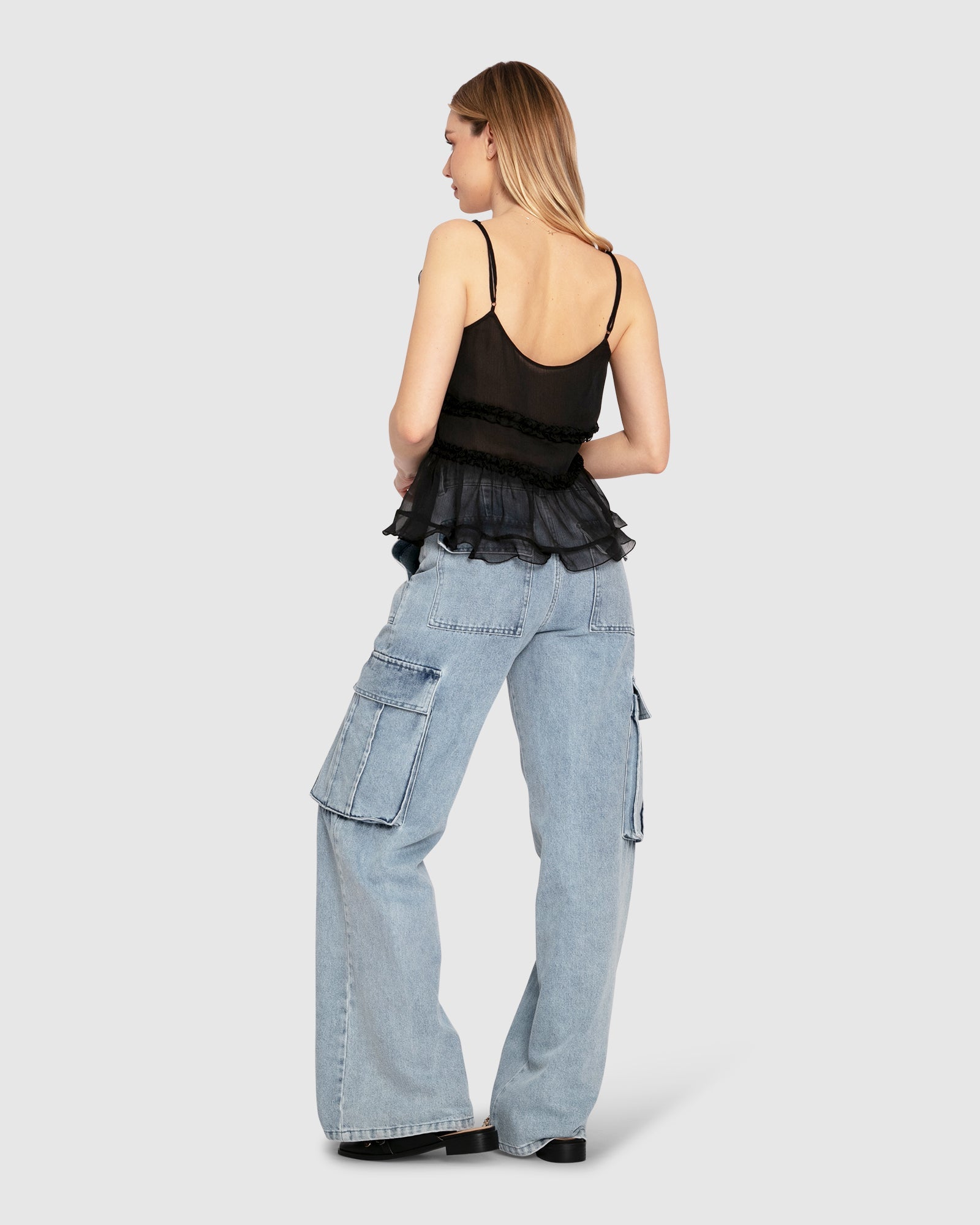 Women | Southern Nights Cargo Jean | Stonewash