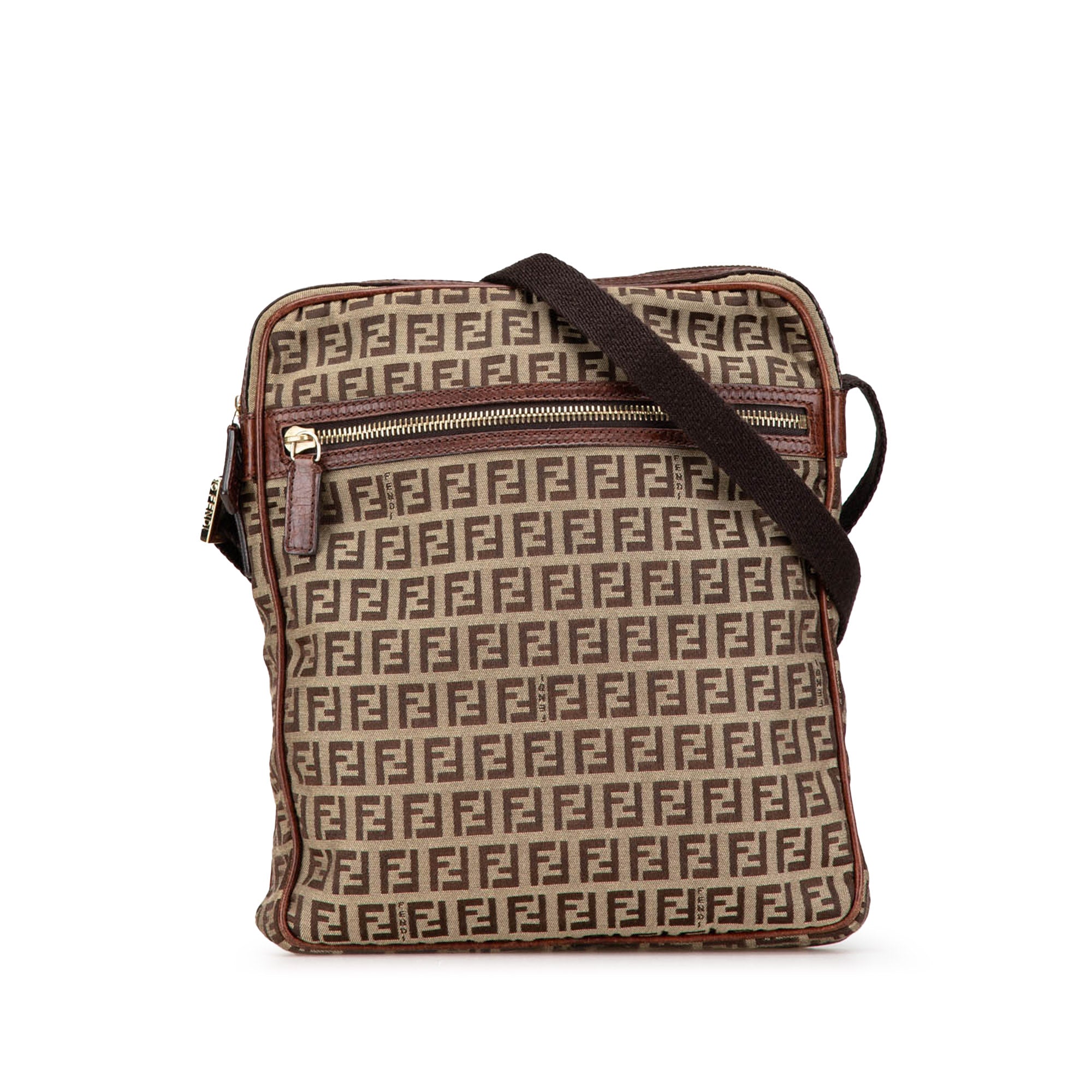 Luxclusif | Fendi | Pre-Owned Zucchino Canvas Crossbody - VIII | Beige