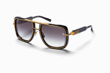 Mens | Soldier Sunglass | Black - Gold | Dark Grey Gradient