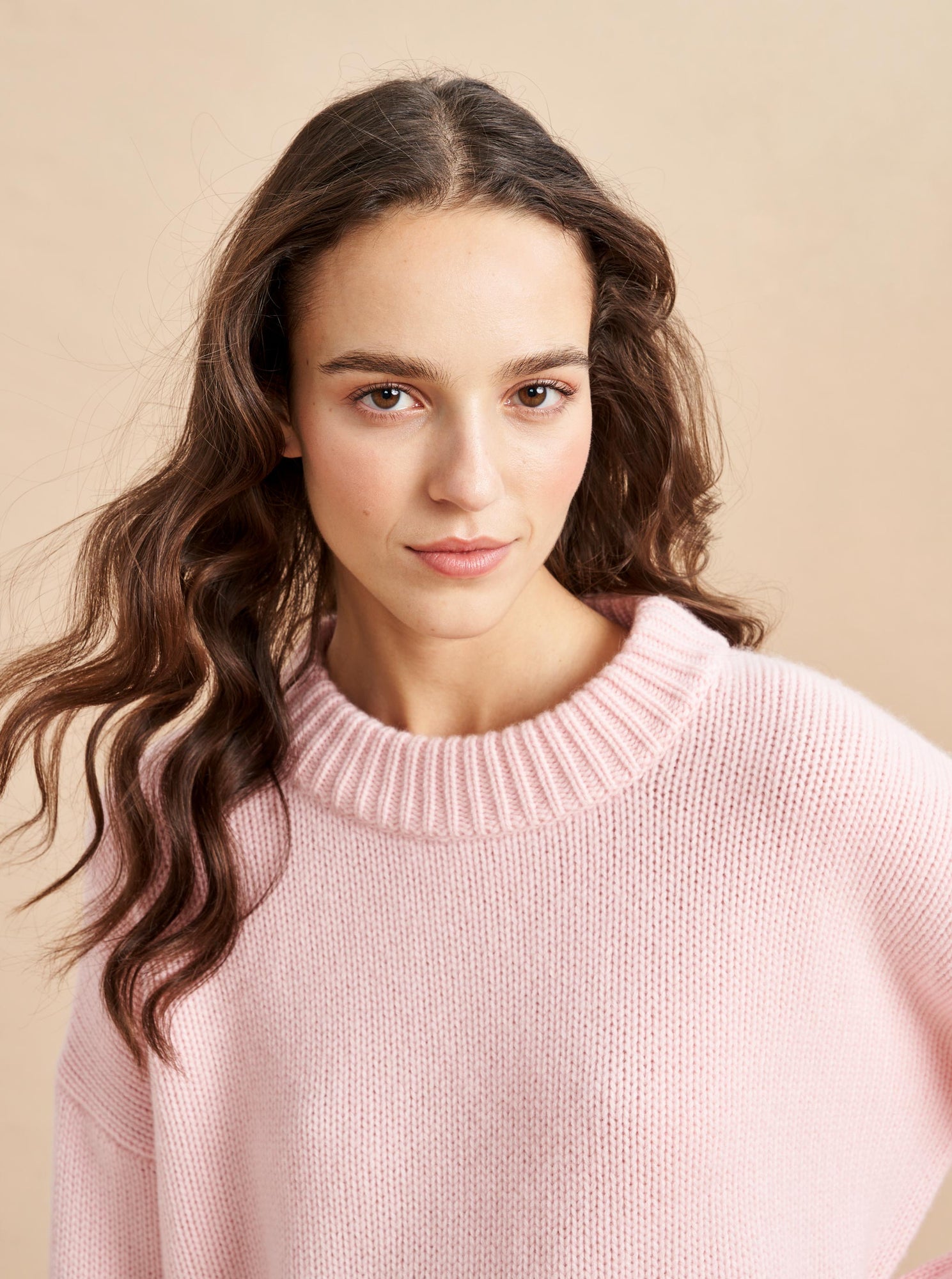 Solid Marin Sweater | Blush