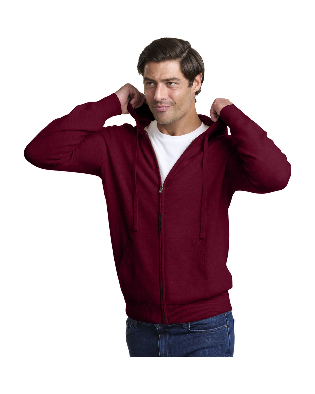 NOMAD | Men | Men's Cashmere Sweater | Merlot
