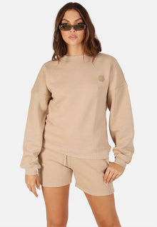 OW Collection SOPHIE Sweat Shorts Account 036 - Tan
