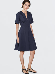 Sora Flared Dress | Navy
