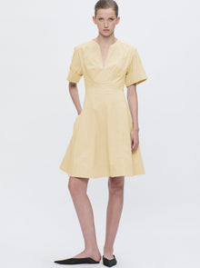 Sora Flared Dress | Yellow