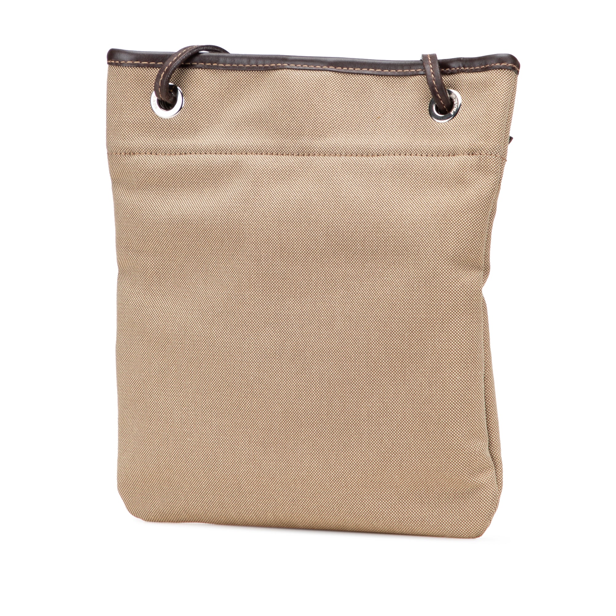 Luxclusif | Prada | Pre-Owned Canvas Canapa Logo Crossbody | Beige