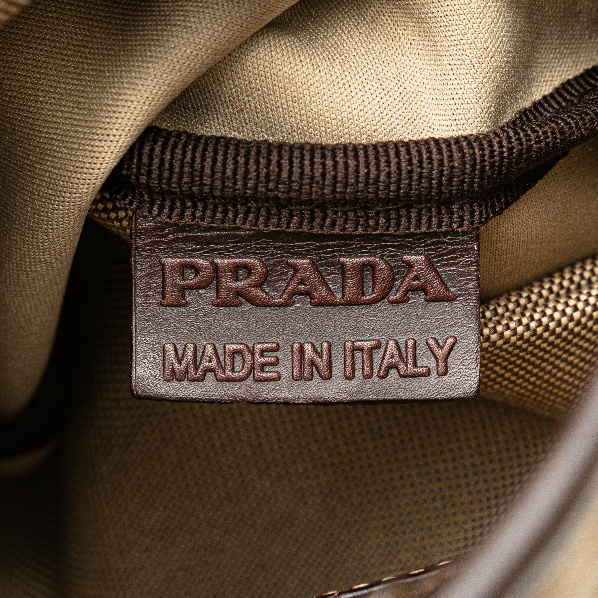 Luxclusif | Prada | Pre-Owned Canvas Canapa Logo Crossbody | Beige