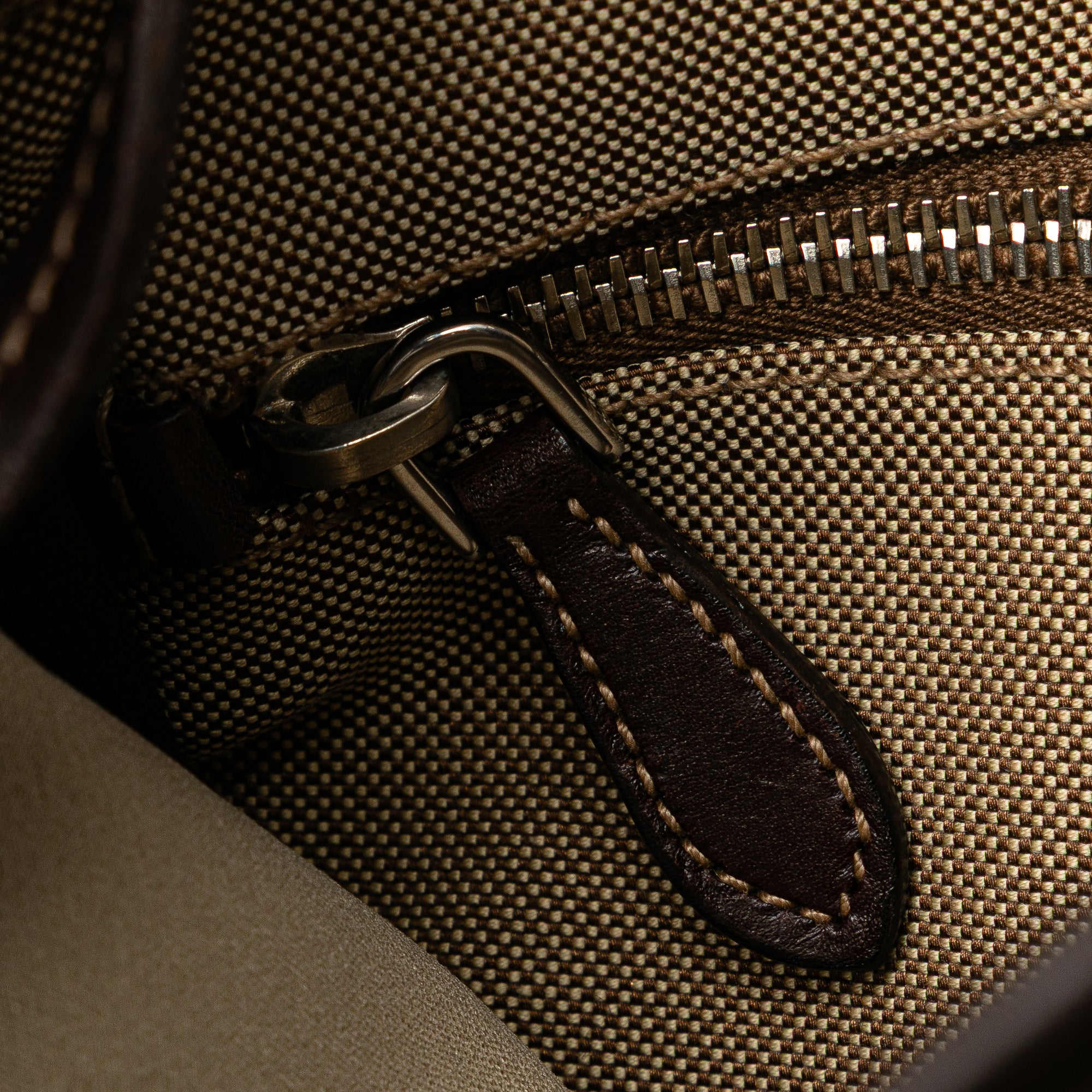 Prada | Pre-Owned Canvas Canapa Logo Crossbody | Beige