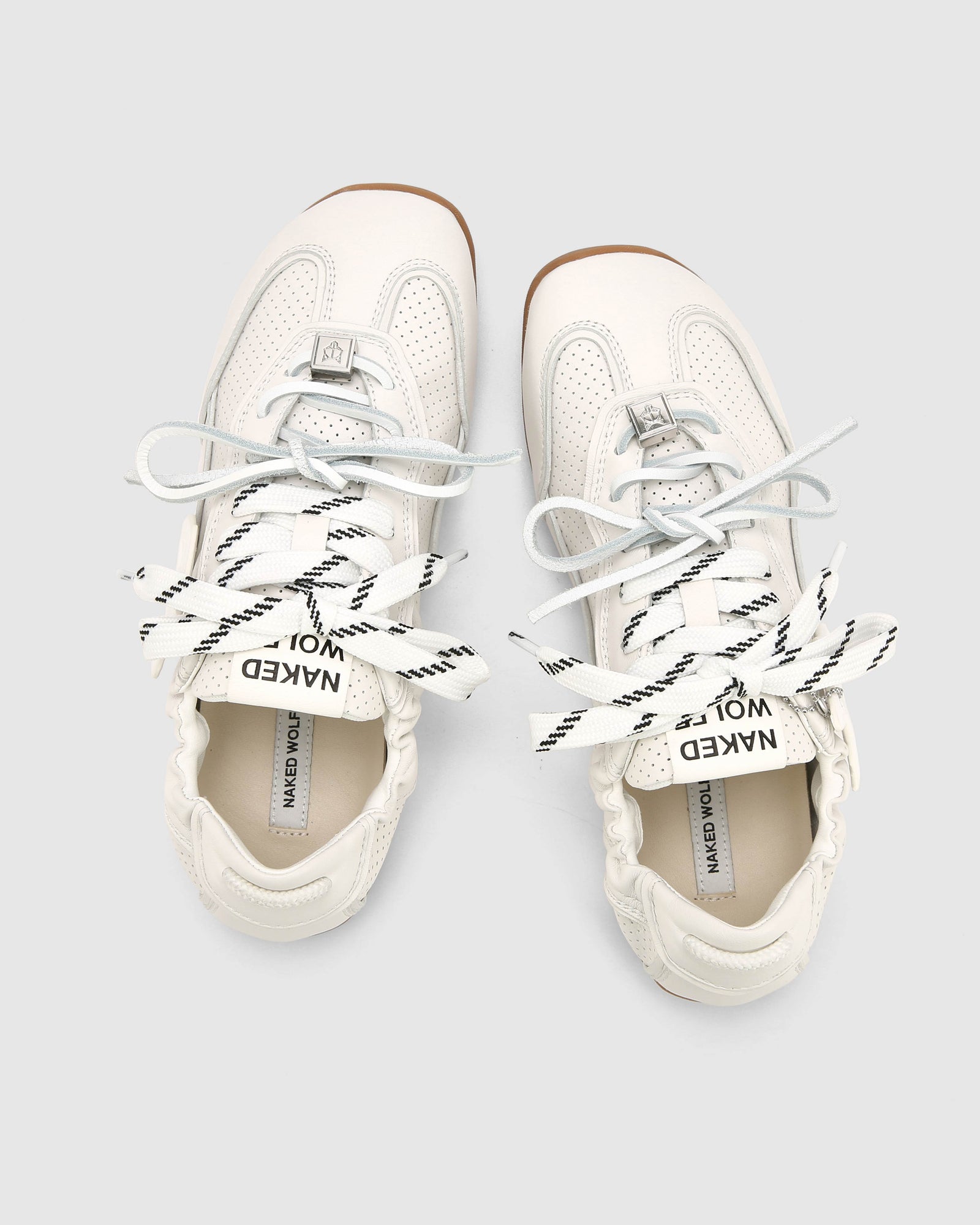 Womens | Soul Perforated Leather Sneaker | White