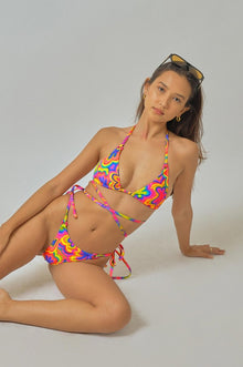 Women | Chloe Side Tie Cheeky Bottoms | Sour Slush